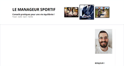 Desktop Screenshot of le-manageur-sportif.com