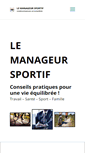 Mobile Screenshot of le-manageur-sportif.com