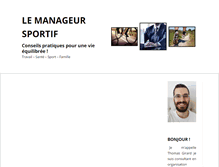 Tablet Screenshot of le-manageur-sportif.com